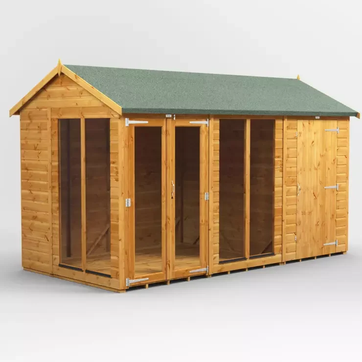 12 x 6 Apex Summerhouse Shed Combi