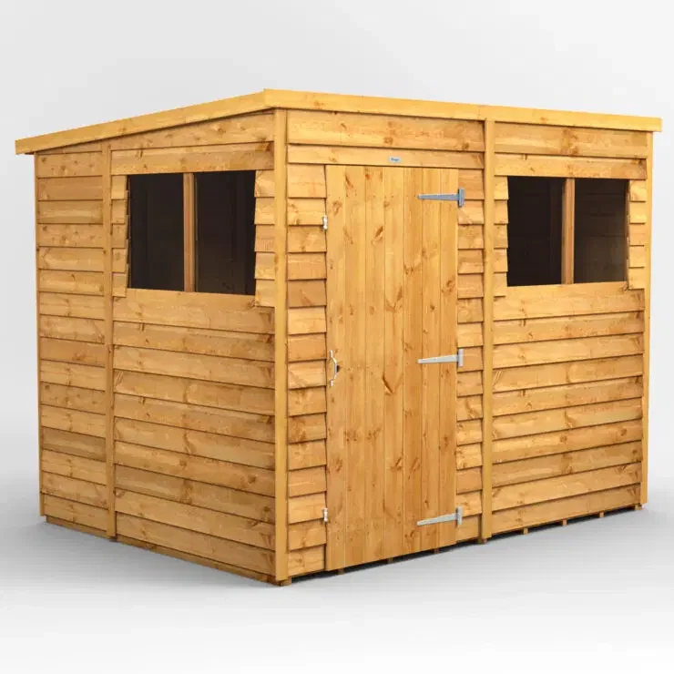 8 x 6 Overlap Pent Single door